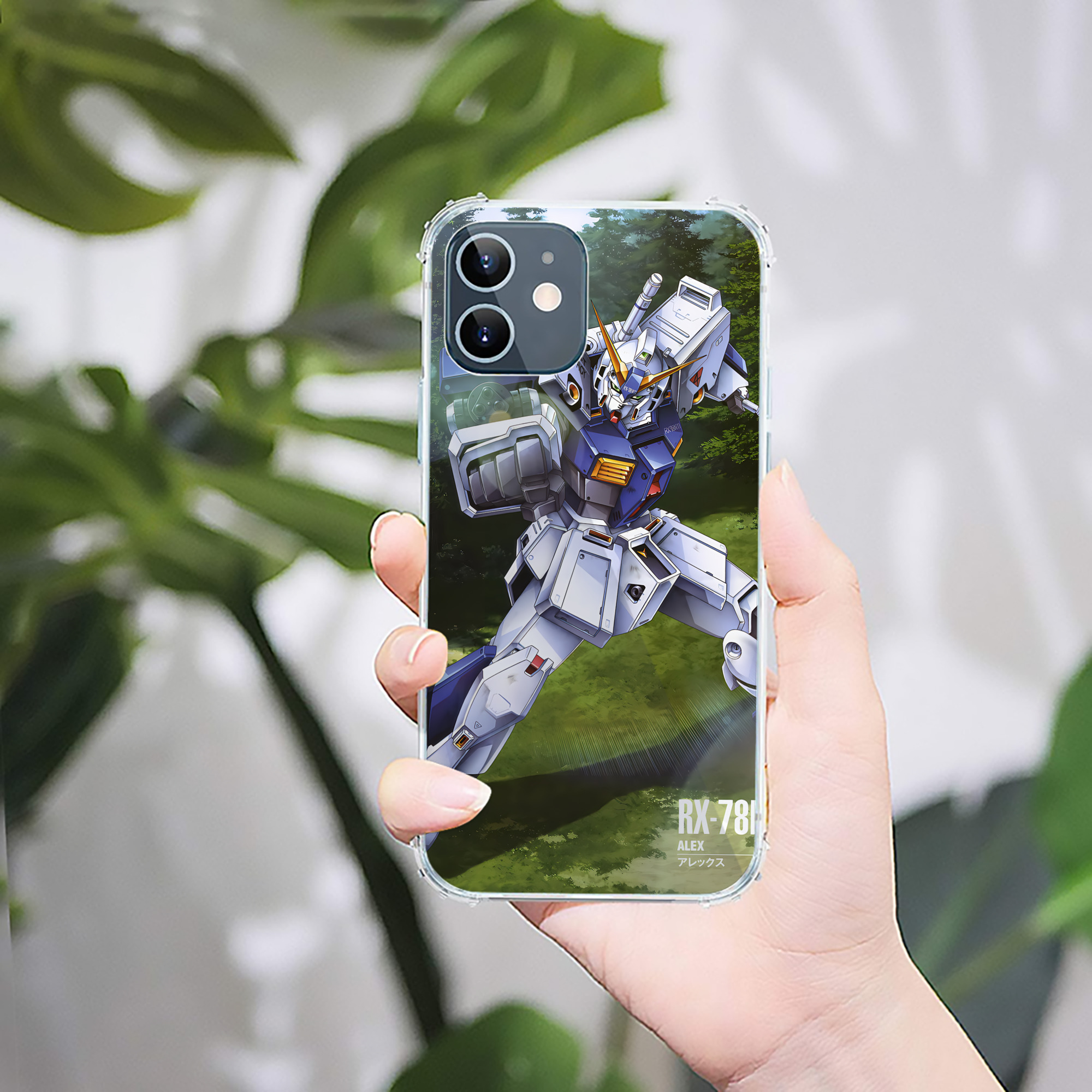 （画像用） 機動戦士ガンダム Mobile Suit Gundam 【iPhone 12シリーズ対応】透明スマホケース（クリアソフトケース）